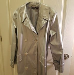 Lady's long gray coat